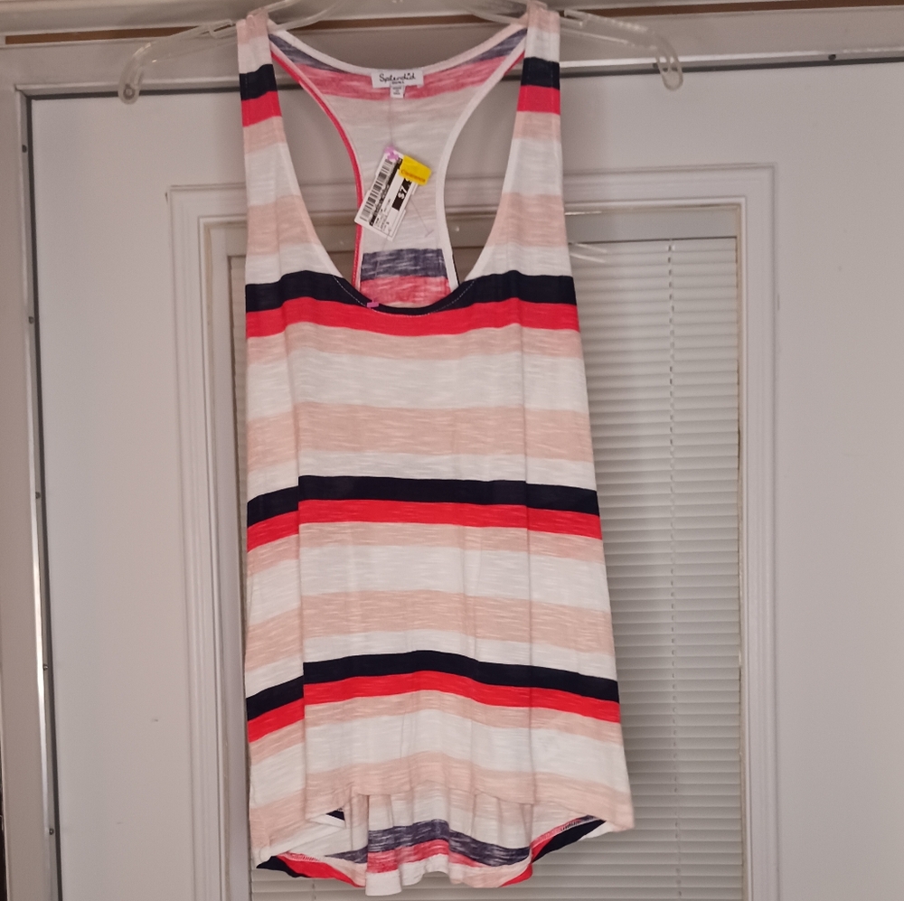 Splendid Blue/Red Tank Top Size Small